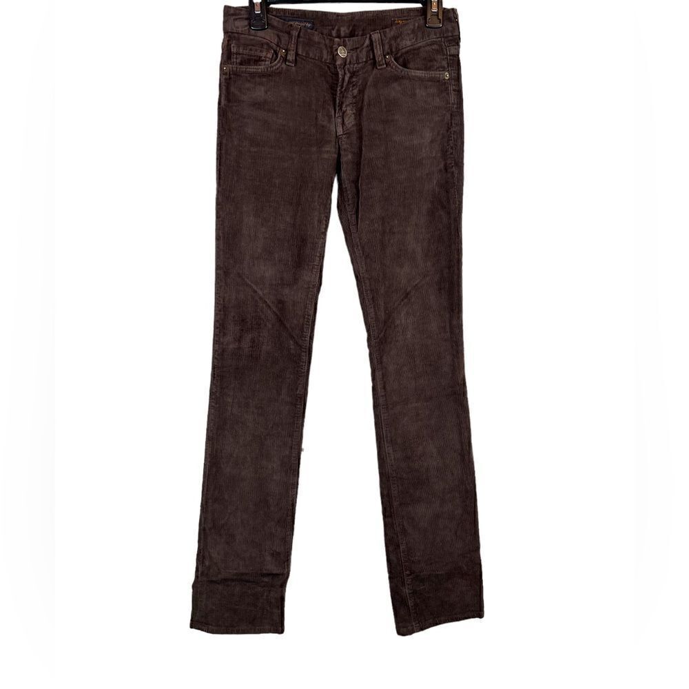 COH Cord Jeans #86 The Sienna Jeans Low Waist Straight Leg in Dark Brown Size 4
